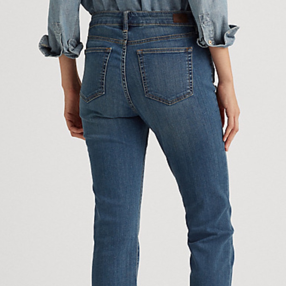 LRL Lauren Jeans Co. Ralph Lauren  | Premier Straight Jeans | Women's Size 8 - Picture 16 of 16
